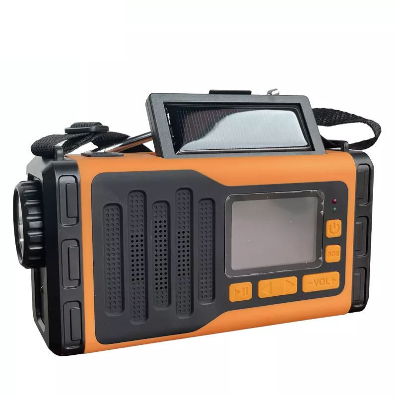 FM Portable Radio with Flashlight Survival Kit Hand Crank Disaster Solar Powered Radio Emergency Rescue Outdoor