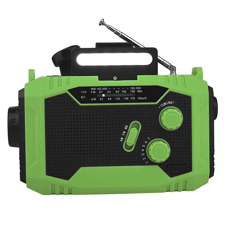 Specification item value Style PORTABLE Private Mold NO Type AM / FM Place of Origin China Guangdong Brand Name Kitway Model Number X-HWYX-6 Screen Yes Function Internet Radio Power Supply 5000 mAh Li-ion Product name Emergency Solar Radio Battery 5000 mAh Li-ion Color Orange, black, red, green Feature Digital Display FM Digital Radio Band AM/FM/WB Material ABS Plastic