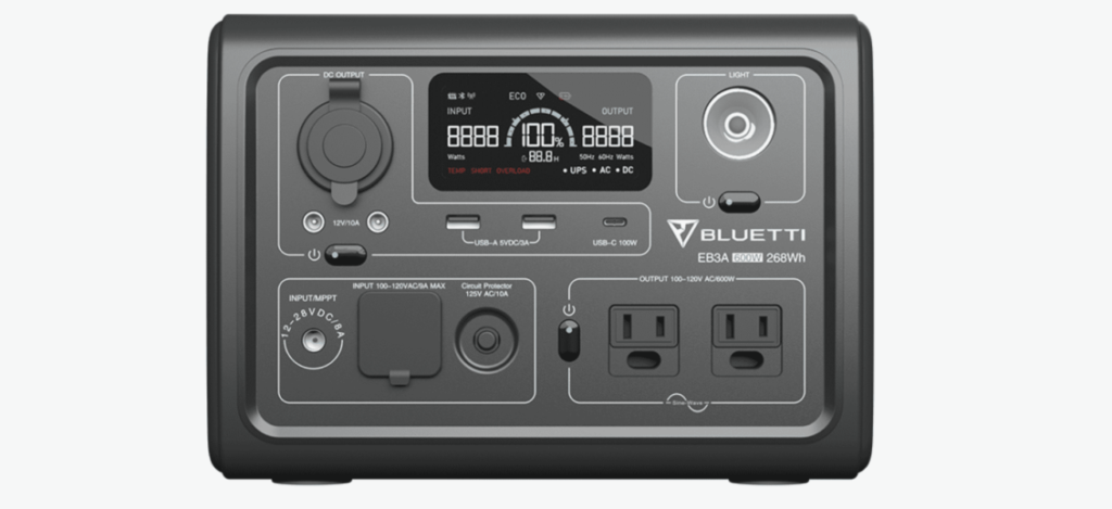 Portable Power Station Ports for devices