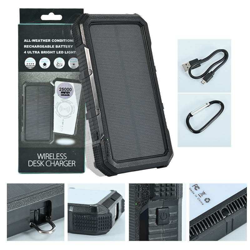 Solar Wireless Charge Power Bank