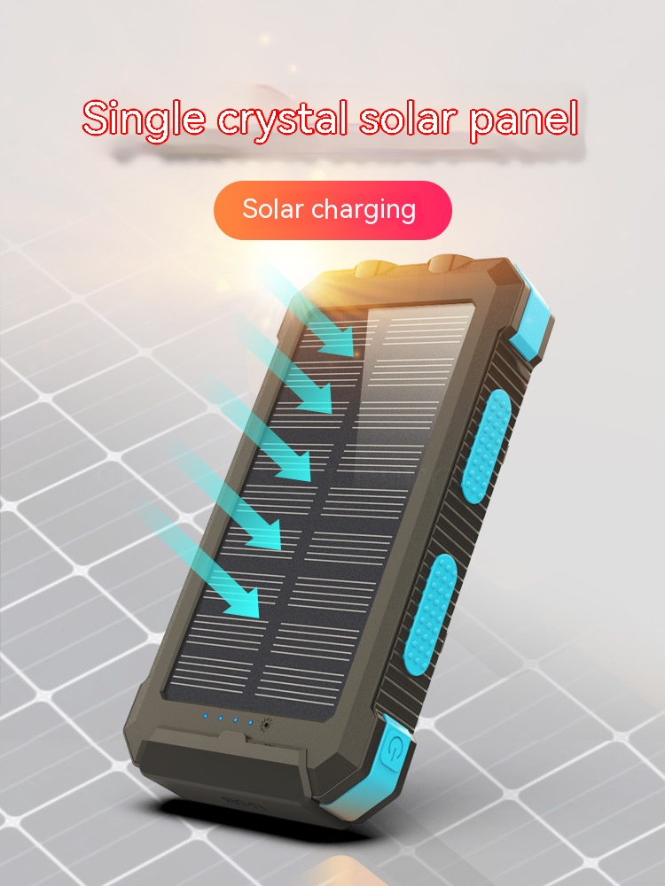 Wireless Solar Power Bank getting charge from sun