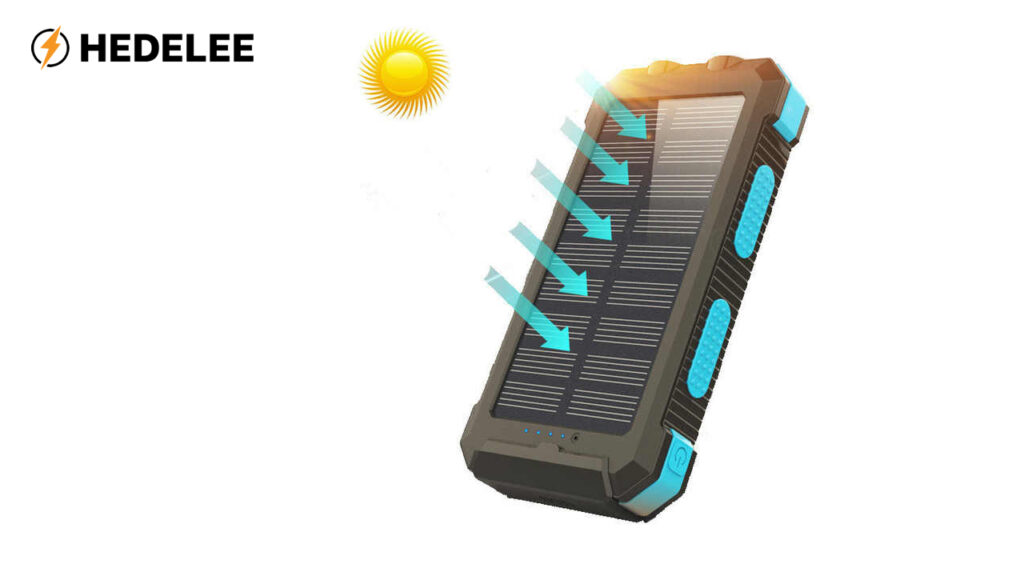 Wireless Solar Power Bank getting charge from sun