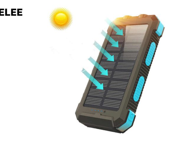 Wireless Solar Power Bank getting charge from sun